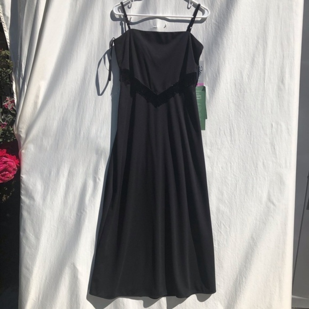 Black Maxi evening dress with black bids 8 P. - Picture 4 of 11